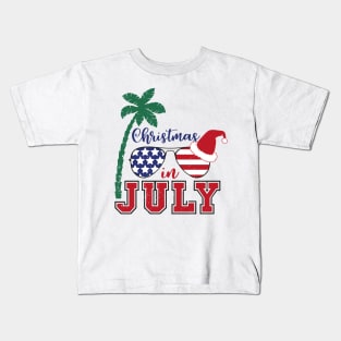 Christmas In July Summer Kids T-Shirt